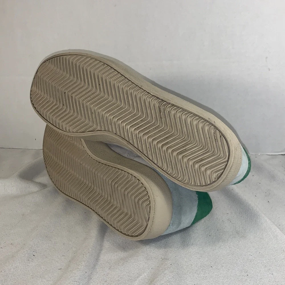 Scalpers Men’s ‘Henry Sneaker’ Gray/Green Suede Shoes